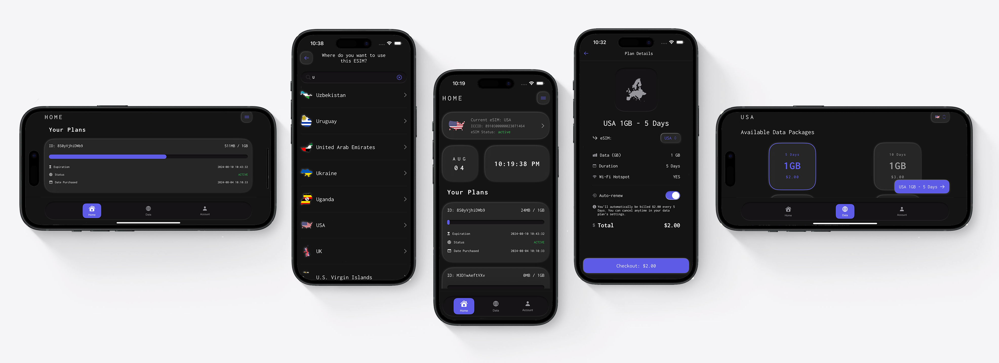 Constella iOS app screenshots